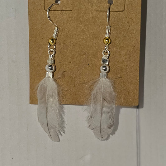 Turkey Feather Earrings