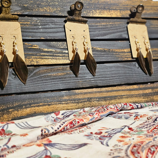Duck Feather Earrings