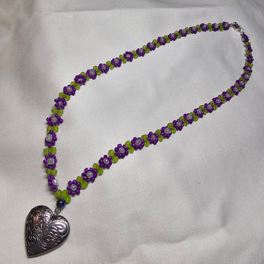 Wildflower Keepsake solid perfume - necklace 24"