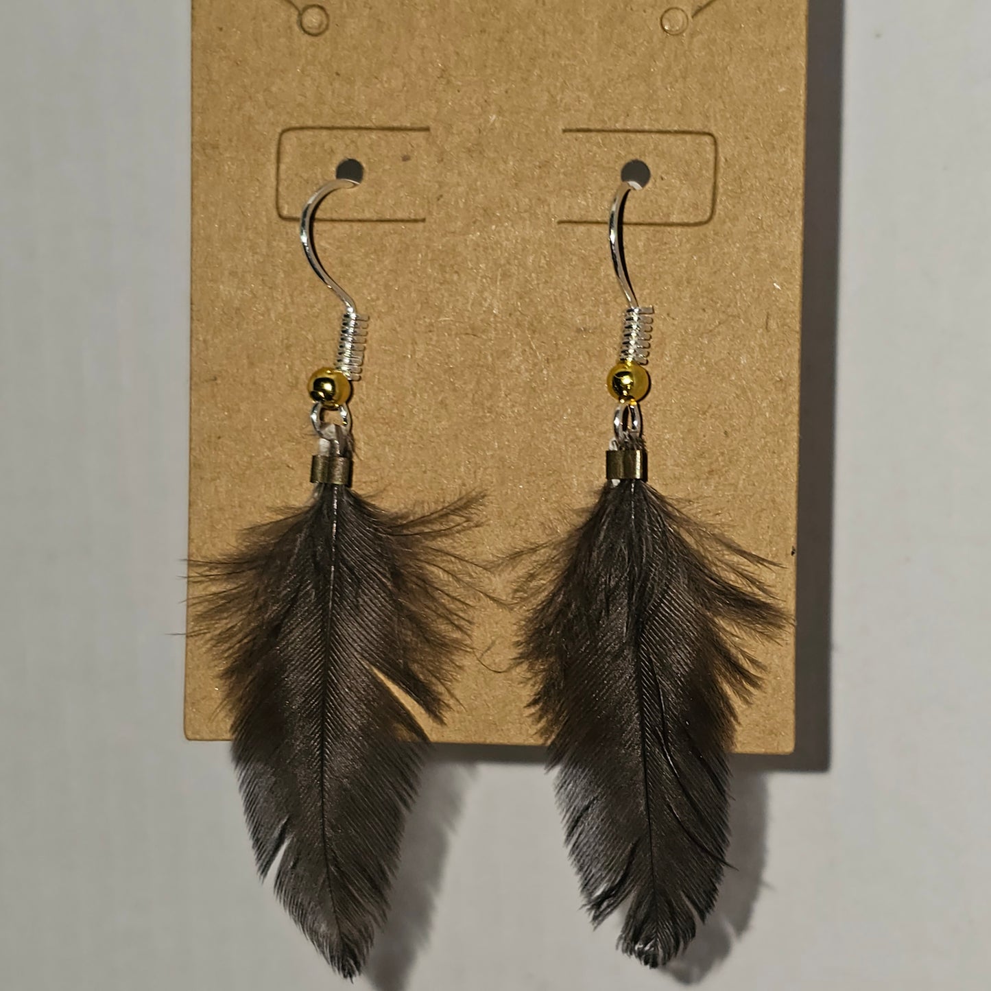 Turkey Feather Earrings