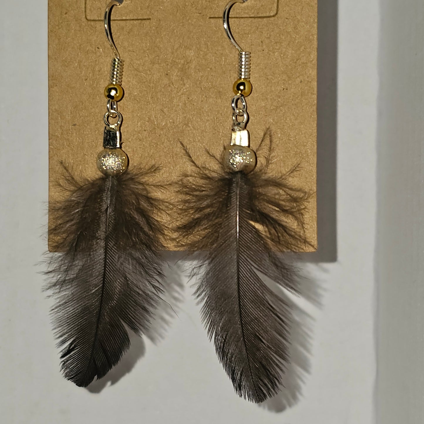 Turkey Feather Earrings