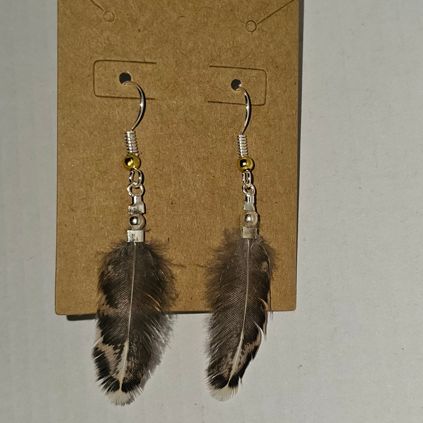 Turkey Feather Earrings